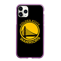 Чехол iPhone 11 Pro матовый GOLDEN STATE WARRIORS, цвет: 3D-фиолетовый