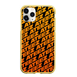 Чехол iPhone 11 Pro матовый ATEEZ, цвет: 3D-желтый