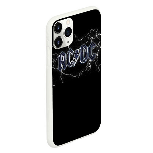 Чехол iPhone 11 Pro матовый ACDC / 3D-Белый – фото 2