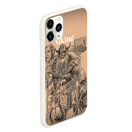 Чехол iPhone 11 Pro матовый Скандинавская мифология / 3D-Белый – фото 2