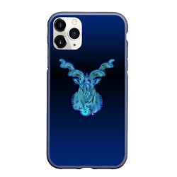 Чехол iPhone 11 Pro матовый Знаки Зодиака Козерог, цвет: 3D-серый