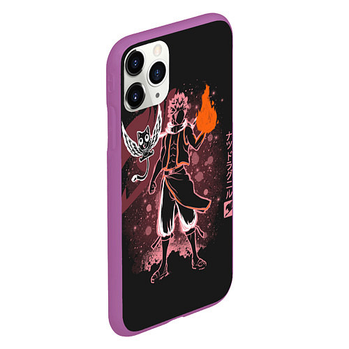 Чехол iPhone 11 Pro матовый Fairy Tail / 3D-Фиолетовый – фото 2