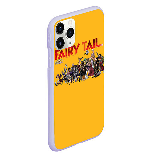 Чехол iPhone 11 Pro матовый Fairy Tail / 3D-Светло-сиреневый – фото 2