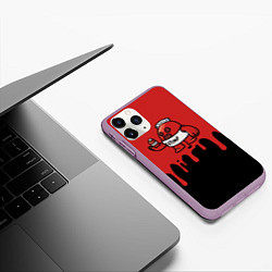 Чехол iPhone 11 Pro матовый Спайк кетчуп, цвет: 3D-сиреневый — фото 2