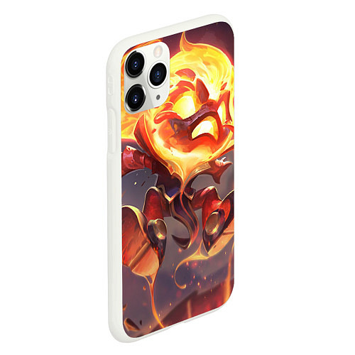 Чехол iPhone 11 Pro матовый League Of Legends Амуму / 3D-Белый – фото 2