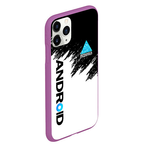 Чехол iPhone 11 Pro матовый DETROIT BECOME HUMAN / 3D-Фиолетовый – фото 2