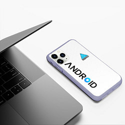Чехол iPhone 11 Pro матовый DETROIT BECOME HUMAN, цвет: 3D-светло-сиреневый — фото 2