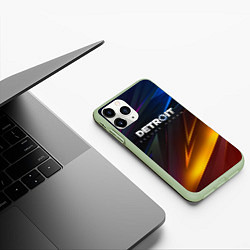 Чехол iPhone 11 Pro матовый DETROIT BECOME HUMAN, цвет: 3D-салатовый — фото 2