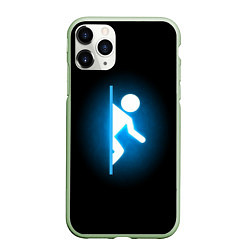Чехол iPhone 11 Pro матовый Portal, цвет: 3D-салатовый