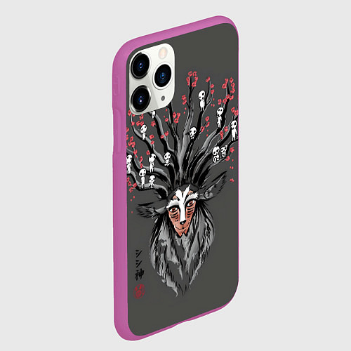 Чехол iPhone 11 Pro матовый Princess Mononoke / 3D-Фиолетовый – фото 2