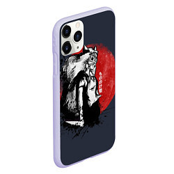 Чехол iPhone 11 Pro матовый Принцесса Мононоке, цвет: 3D-светло-сиреневый — фото 2