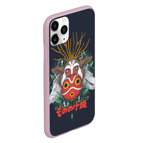 Чехол iPhone 11 Pro матовый Princess Mononoke / 3D-Розовый – фото 2