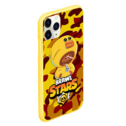Чехол iPhone 11 Pro матовый BRAWL STARS SALLY LEON, цвет: 3D-желтый — фото 2