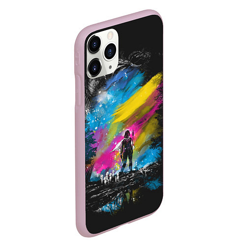 Чехол iPhone 11 Pro матовый Принцесса Мононоке / 3D-Розовый – фото 2