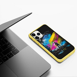 Чехол iPhone 11 Pro матовый Принцесса Мононоке, цвет: 3D-желтый — фото 2