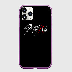 Чехол iPhone 11 Pro матовый STRAY KIDS, цвет: 3D-фиолетовый