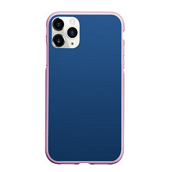 Чехол iPhone 11 Pro матовый 19-4052 Classic Blue, цвет: 3D-розовый