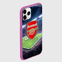 Чехол iPhone 11 Pro матовый FC Arsenal, цвет: 3D-фиолетовый — фото 2