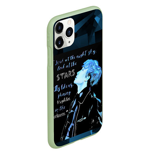 Чехол iPhone 11 Pro матовый Stray Kids / 3D-Салатовый – фото 2