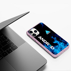 Чехол iPhone 11 Pro матовый DETROIT BECOME HUMAN, цвет: 3D-розовый — фото 2