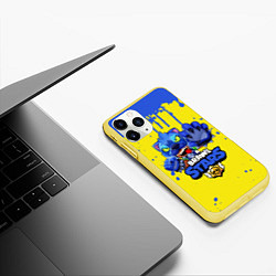 Чехол iPhone 11 Pro матовый Brawl Stars, цвет: 3D-желтый — фото 2