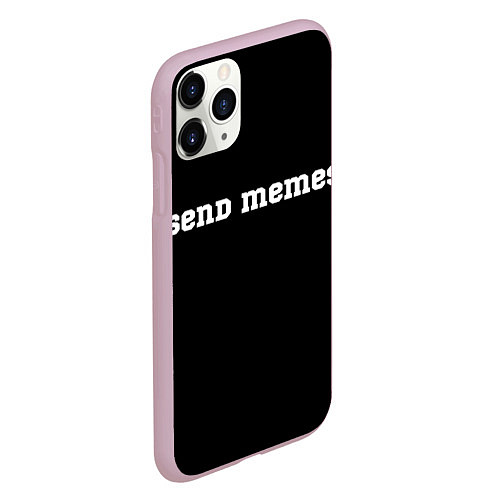 Чехол iPhone 11 Pro матовый Send Memes / 3D-Розовый – фото 2
