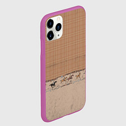 Чехол iPhone 11 Pro матовый Всадники, цвет: 3D-фиолетовый — фото 2