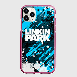 Чехол iPhone 11 Pro матовый Linkin Park, цвет: 3D-малиновый