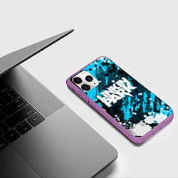 Чехол iPhone 11 Pro матовый Linkin Park, цвет: 3D-фиолетовый — фото 2