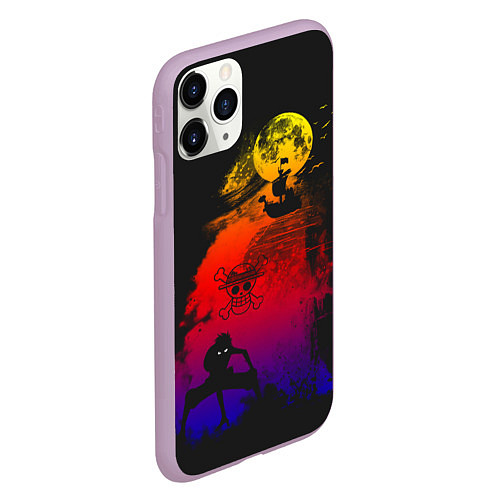 Чехол iPhone 11 Pro матовый One Piece / 3D-Сиреневый – фото 2