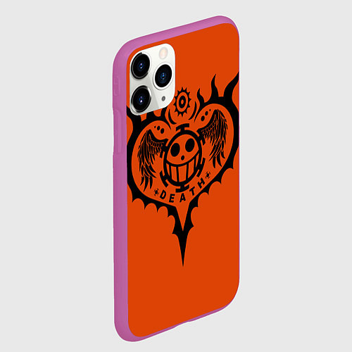 Чехол iPhone 11 Pro матовый One Piece / 3D-Фиолетовый – фото 2