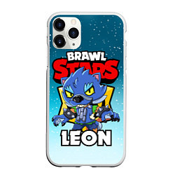 Чехол iPhone 11 Pro матовый BRAWL STARS WEREWOLF LEON, цвет: 3D-белый