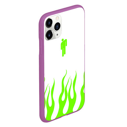 Чехол iPhone 11 Pro матовый Billie eilish / 3D-Фиолетовый – фото 2