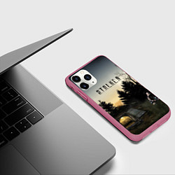 Чехол iPhone 11 Pro матовый СТАЛКЕР 1, цвет: 3D-малиновый — фото 2