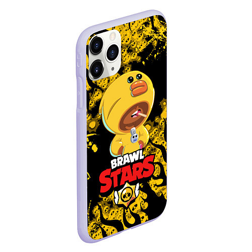Чехол iPhone 11 Pro матовый BRAWL STARS SALLY LEON / 3D-Светло-сиреневый – фото 2