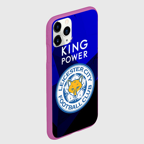 Чехол iPhone 11 Pro матовый Leicester City / 3D-Фиолетовый – фото 2