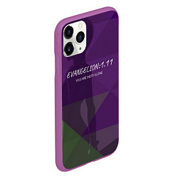 Чехол iPhone 11 Pro матовый Evangelion: 111, цвет: 3D-фиолетовый — фото 2