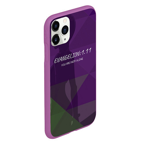 Чехол iPhone 11 Pro матовый Evangelion: 111 / 3D-Фиолетовый – фото 2