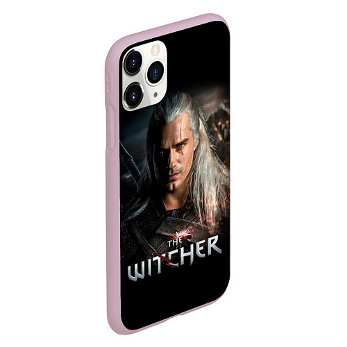 Чехол iPhone 11 Pro матовый THE WITCHER / 3D-Розовый – фото 2