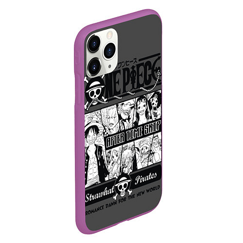 Чехол iPhone 11 Pro матовый One Piece / 3D-Фиолетовый – фото 2