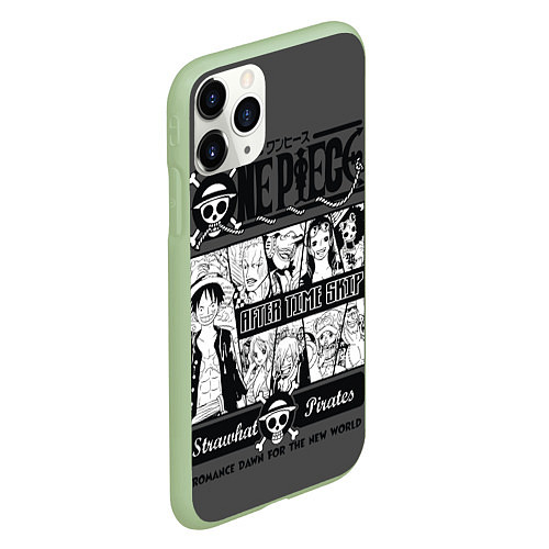 Чехол iPhone 11 Pro матовый One Piece / 3D-Салатовый – фото 2