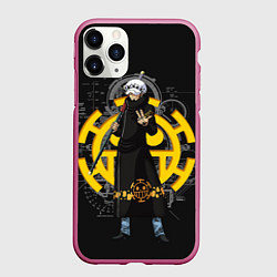 Чехол iPhone 11 Pro матовый One Piece, цвет: 3D-малиновый
