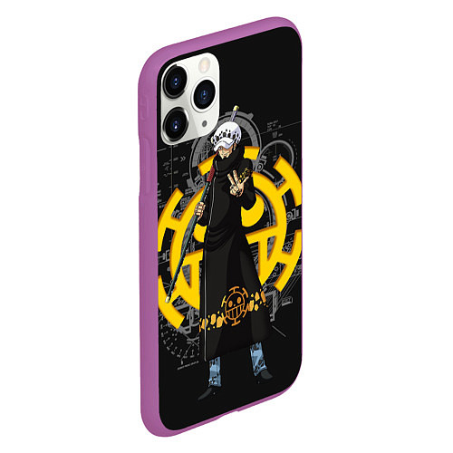 Чехол iPhone 11 Pro матовый One Piece / 3D-Фиолетовый – фото 2