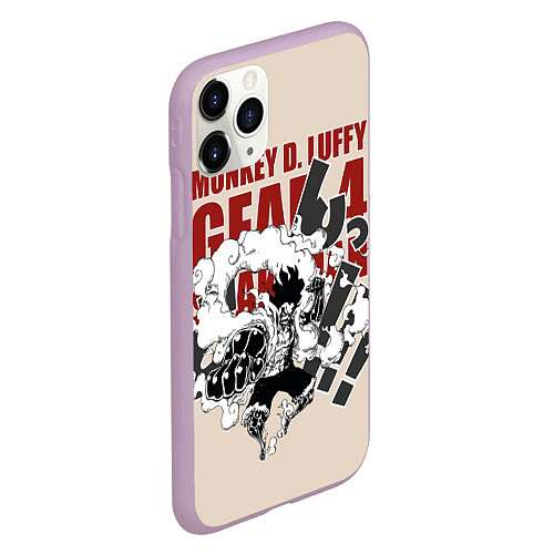 Чехол iPhone 11 Pro матовый One Piece / 3D-Сиреневый – фото 2