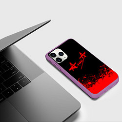 Чехол iPhone 11 Pro матовый АлисА, цвет: 3D-фиолетовый — фото 2