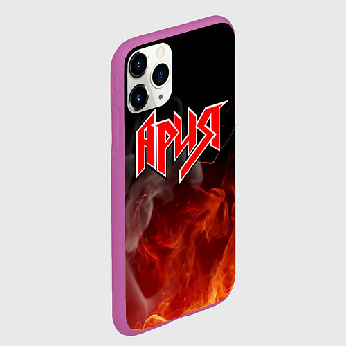 Чехол iPhone 11 Pro матовый АРИЯ / 3D-Фиолетовый – фото 2