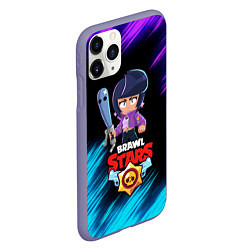 Чехол iPhone 11 Pro матовый BRAWL STARS BIBI, цвет: 3D-серый — фото 2