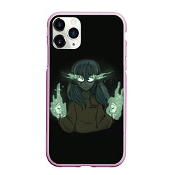 Чехол iPhone 11 Pro матовый Sally face, цвет: 3D-розовый