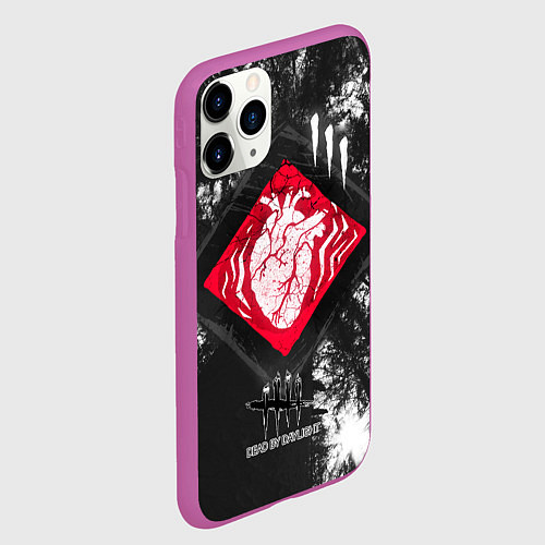 Чехол iPhone 11 Pro матовый DBD - beating heart / 3D-Фиолетовый – фото 2