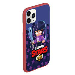 Чехол iPhone 11 Pro матовый BRAWL STARS BIBI, цвет: 3D-красный — фото 2